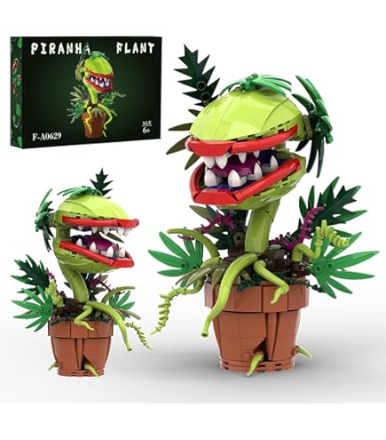 知育 ブロックAudrey II おもちゃ 組み立てキット 人食い花 Amazon.co.jp: Millionspring オードリーII ピラニア 植物